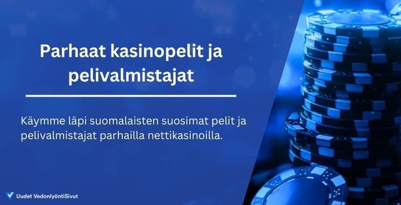 parhaat kasinot ja pelivalmistajat banner