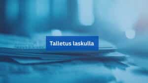 talletus laskulla